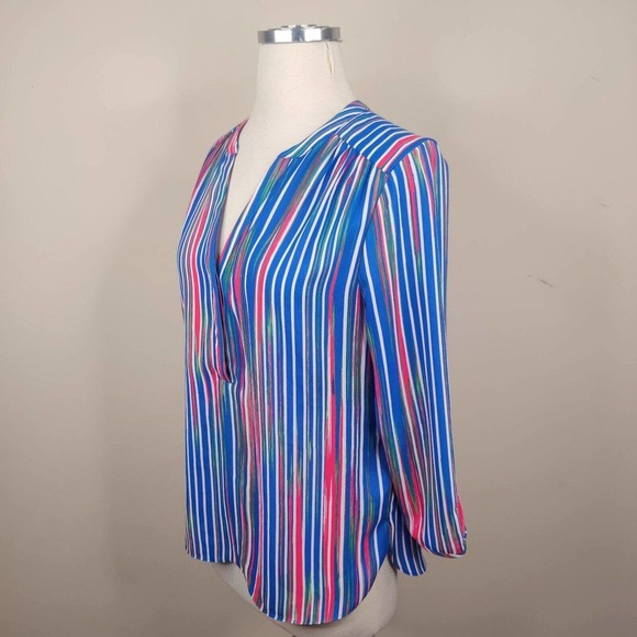 Not Your Daughters Jeans Top Striped 3/4 Sleeve - Picture 5 of 12